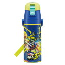 水筒 470ml 超軽量ダイレクトボトル スプラトゥーン3 ( スプラトゥーン 保冷 軽量 直飲み ワンタッチ ステンレスボトル 子供用水筒 子供 直のみ 軽い...