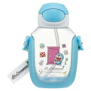 水筒 530ml ワンプッシュストローボトル DRラインデザイン ( ドラえもん ワンプッシュ ストロー ボトル プラスチック ストロー付き 軽量 直飲み こど...