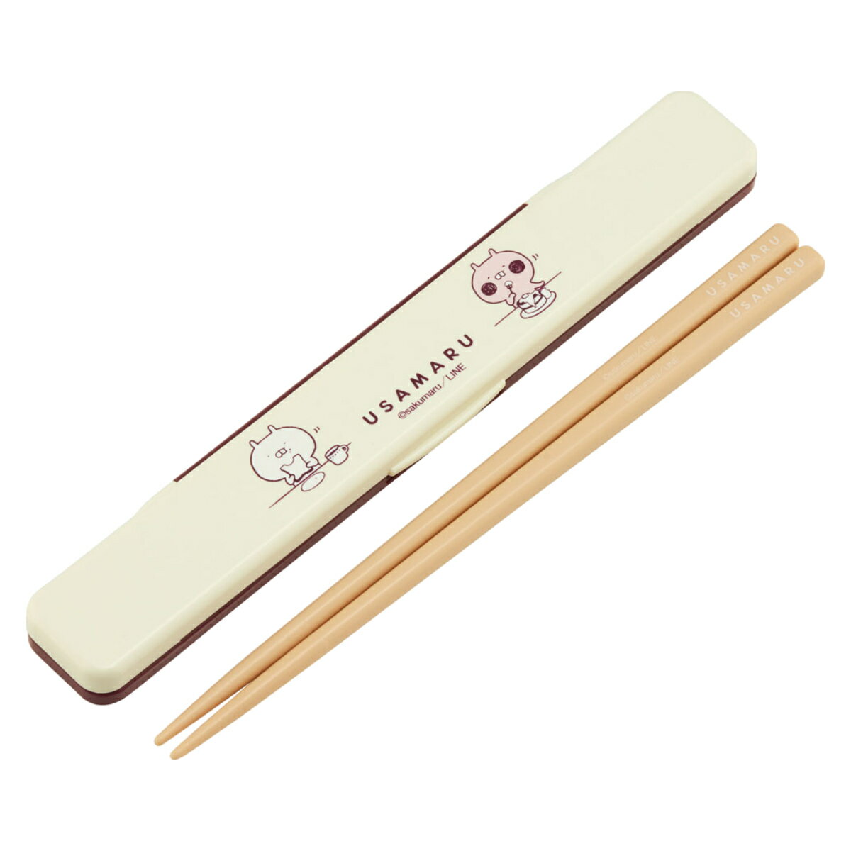 箸箱セット 抗菌音の鳴らない箸箱セット うさまる ( 箸 お箸 箸箱 セット 抗菌 食洗機対応 大人用 日本製 食洗器OK 音が鳴らない カトラリーセット 持ち...