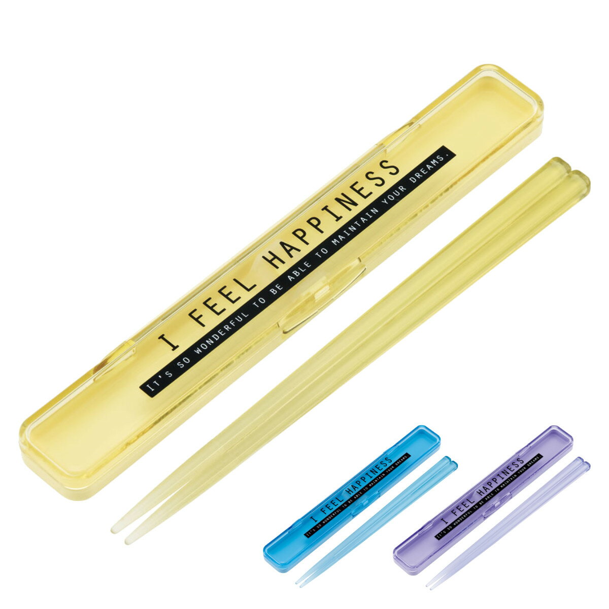 箸箱セット 抗菌音の鳴らない箸箱セット シースルーカラー ( 箸 お箸 箸箱 セット 抗菌 食洗機対応 大人用 日本製 食洗器OK 音が鳴らない カトラリーセッ...