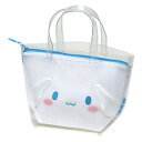 サウナメッシュバッグ シナモロールふにゅまる シナモロール ( サウナ クリアバッグ メッシュ 風呂 ふにゅまる シャワーバッグ ポーチ付 洗濯OK カバン 銭...