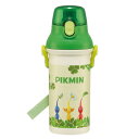 水筒 480ml 抗菌直飲プラボトル ピクミン ( 子供用 抗菌 プラスチック製 ダイレクトボトル 直飲み ワンタッチ 日本製 抗菌加工 AG 銀 ショルダーベ...