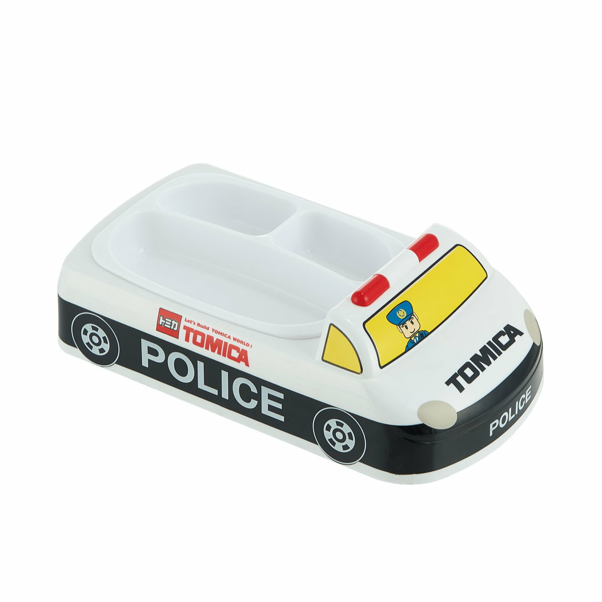 ランチプレート 28.5cm トミカ プラスチック ( プレート 仕切り皿 子ども用 ランチトレー 抗菌 お子様ランチ 子ども用食器 子ども用皿 お子様プレート...