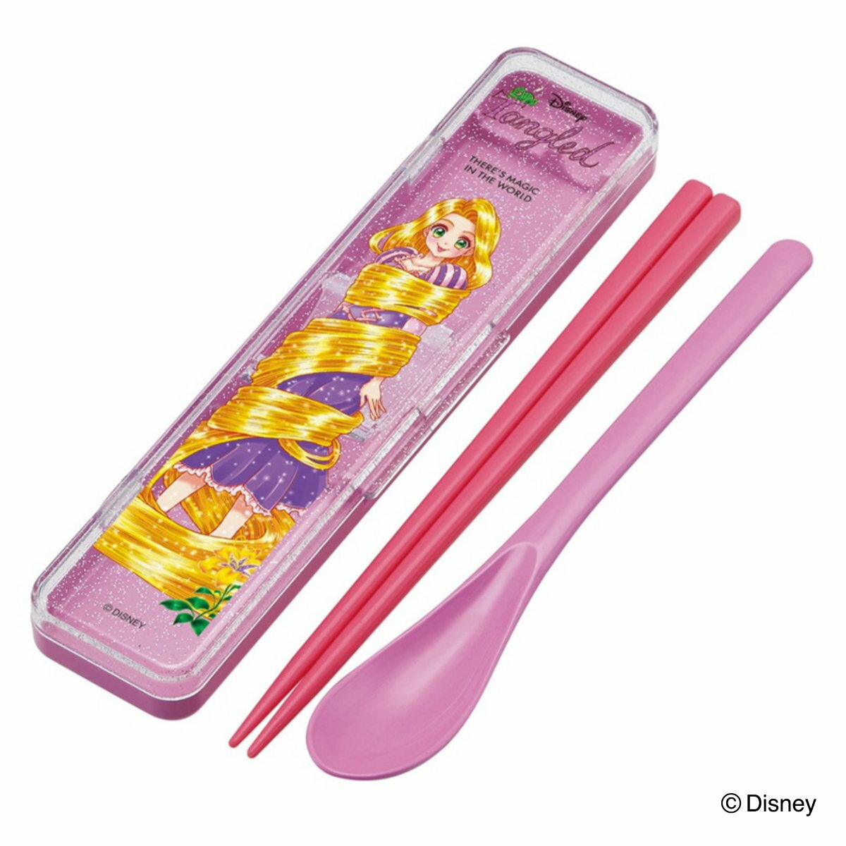 コンビセット 抗菌コンビセット ラプンツェル×中川翔子 ( ラプンツェル 食洗機対応 18センチ お箸 音の鳴らない カトラリー 抗菌 日本製 食洗機OK カト...