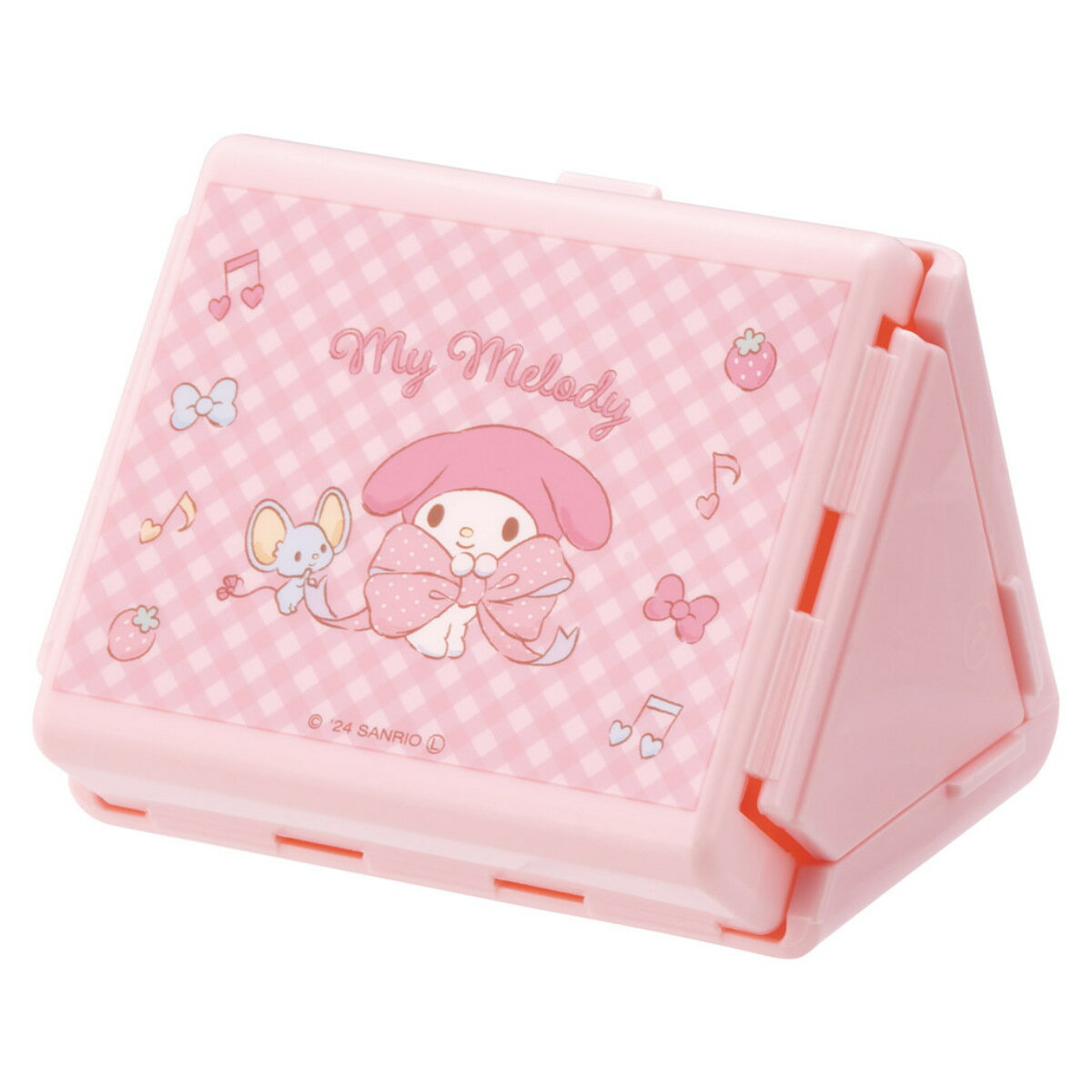 おにぎりケース 折りたたみおにぎりケース MMビックリボン ( マイメロディ 折りたたみ 弁当箱 ランチボックス レンジ対応 食洗機対応 日本製 レンジOK 食...