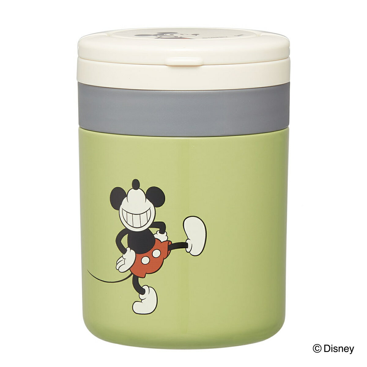 スープジャー 折りたたみハンドル付デリカポット 300ml ミッキーマウス ( ミッキー スープポット フードポット フードジャー 抗菌 持ち運び 弁当箱 ラン...