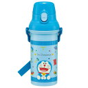 水筒 480ml 抗菌直飲プラボトル ドラえもん ギンガム ( 子供用 抗菌 プラスチック製 ダイレクトボトル 直飲み ワンタッチ 日本製 抗菌加工 AG 銀 ...