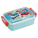 弁当箱 1段 450ml 抗菌ふわっとタイトランチ トミカ25 ( TOMICA ランチボックス 食洗機対応 レンジ対応 抗菌 日本製 ドーム蓋 キッズ 食洗機OK レンジOK お弁当 弁当 一段 2点ロック 銀 AG )【39ショップ】