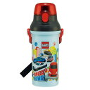 水筒 480ml 抗菌直飲プラボトル トミカ25 ( TOMICA 子供用 抗菌 プラスチック製 ダイレクトボトル 直飲み ワンタッチ 日本製 抗菌加工 AG ...