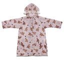 レインコート キッズ リュック ランドセルが背負える くまのがっこう ココア 110〜125cm ( かっぱ 雨具 レインウェア 幼稚園 保育園 通園 反射テー...