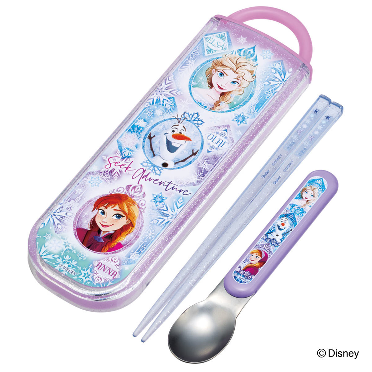 コンビセット 抗菌箸スプーンコンビセット アナと雪の女王25 ( 食洗機対応 抗菌 カトラリーセット 箸 スプーン お箸 箸箱 カトラリー 日本製 キッズ 子供...
