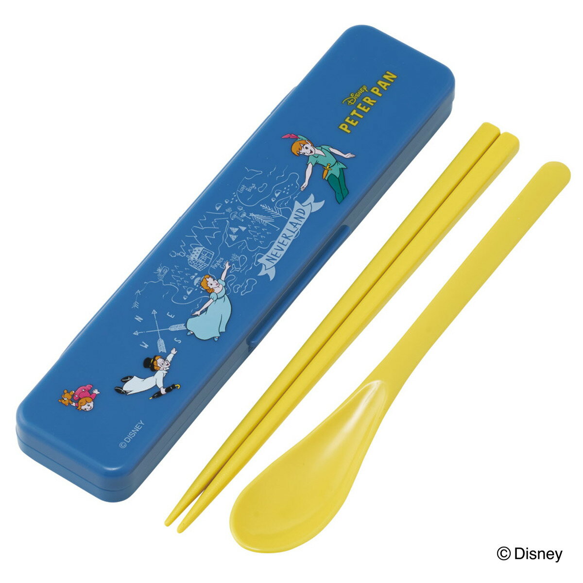 コンビセット 抗菌コンビセット ピーター・パン ( ピーターパン 食洗機対応 18センチ お箸 音の鳴らない カトラリー 抗菌 日本製 食洗機OK カトラリーセ...