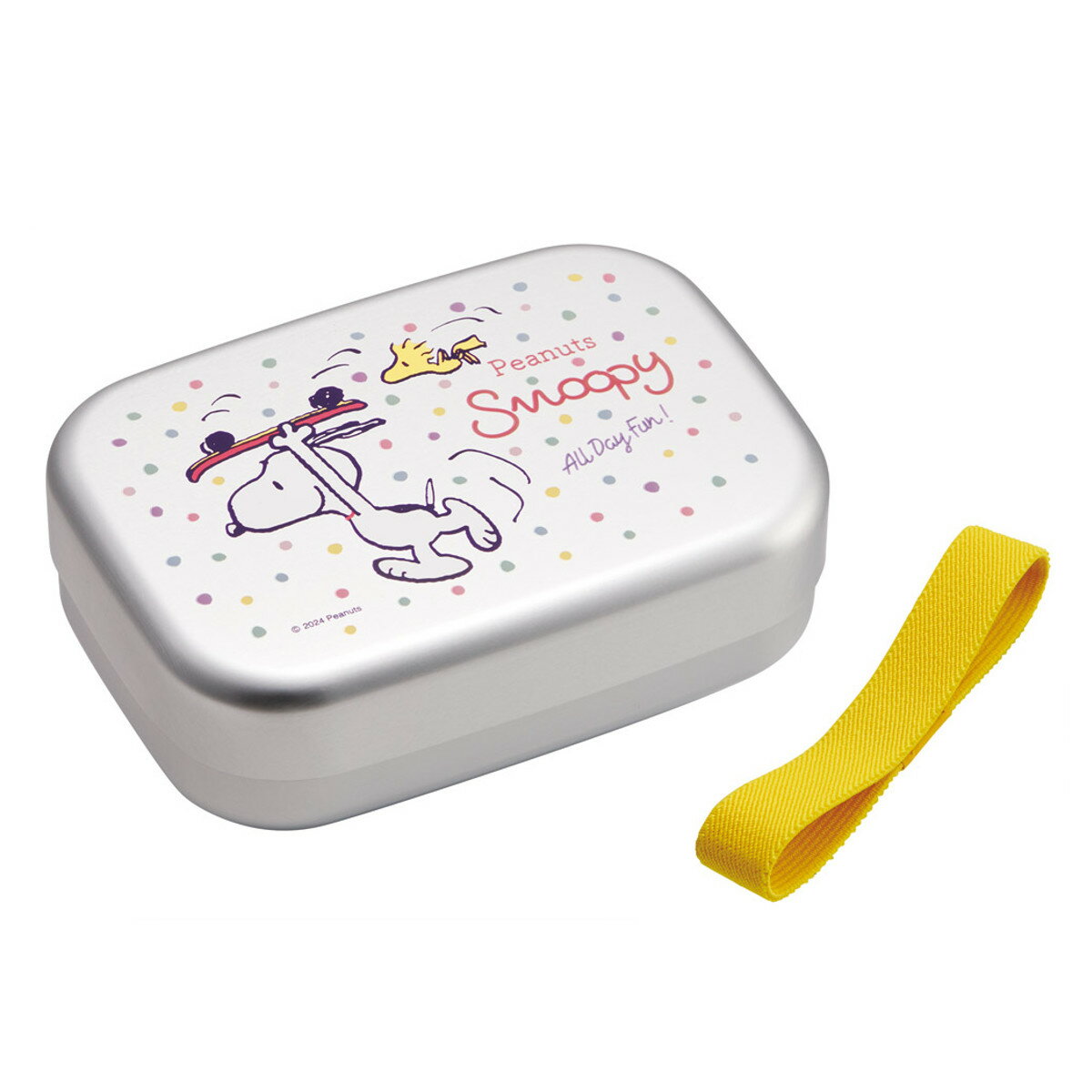 弁当箱 370ml アルミ弁当箱 スヌーピー スケートボード （ SNOOPY お弁当箱 ランチボックス 一段 保温..