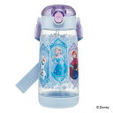 水筒 480ml ワンプッシュストローボトル アナと雪の女王25 ( アナと雪の女王 ワンプッシュ ストロー ボトル プラスチック ストロー付き 軽量 直飲み ...