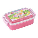 弁当箱 1段 450ml 抗菌ふわっとタイトランチ ぷにるんず ( ランチボックス 食洗機対応 レンジ対応 抗菌 日本製 ドーム蓋 キッズ 食洗機OK レンジO...