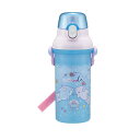 水筒 480ml 抗菌直飲プラボトル みいるか ( ゆるいるか 子供用 抗菌 プラスチック製 ダイレクトボトル 直飲み ワンタッチ 日本製 抗菌加工 AG 銀 ...