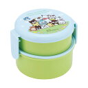 弁当箱 2段 500ml 抗菌丸型ランチBOX2段 タマ×サンリオキャラクターズ ( 食洗機対応 抗菌 丸型 ランチボックス レンジ対応 二段 日本製 レンジO...