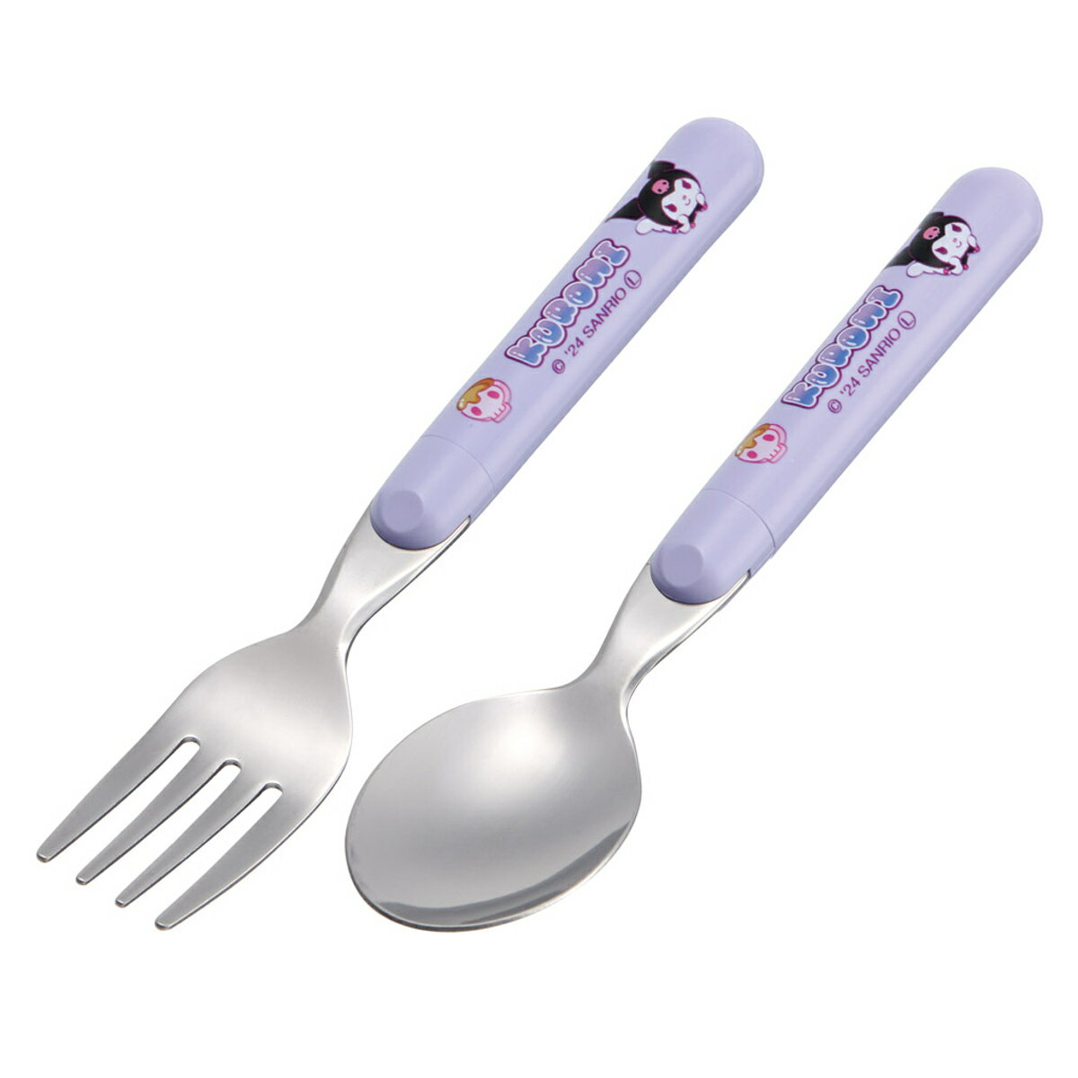 スプーン&フォークセット クロミ マシュグミ サンリオ キャラクター 日本製 ( スプーン フォーク セット 子供 持ちやすい ステンレス 食洗機対応 子ども ...