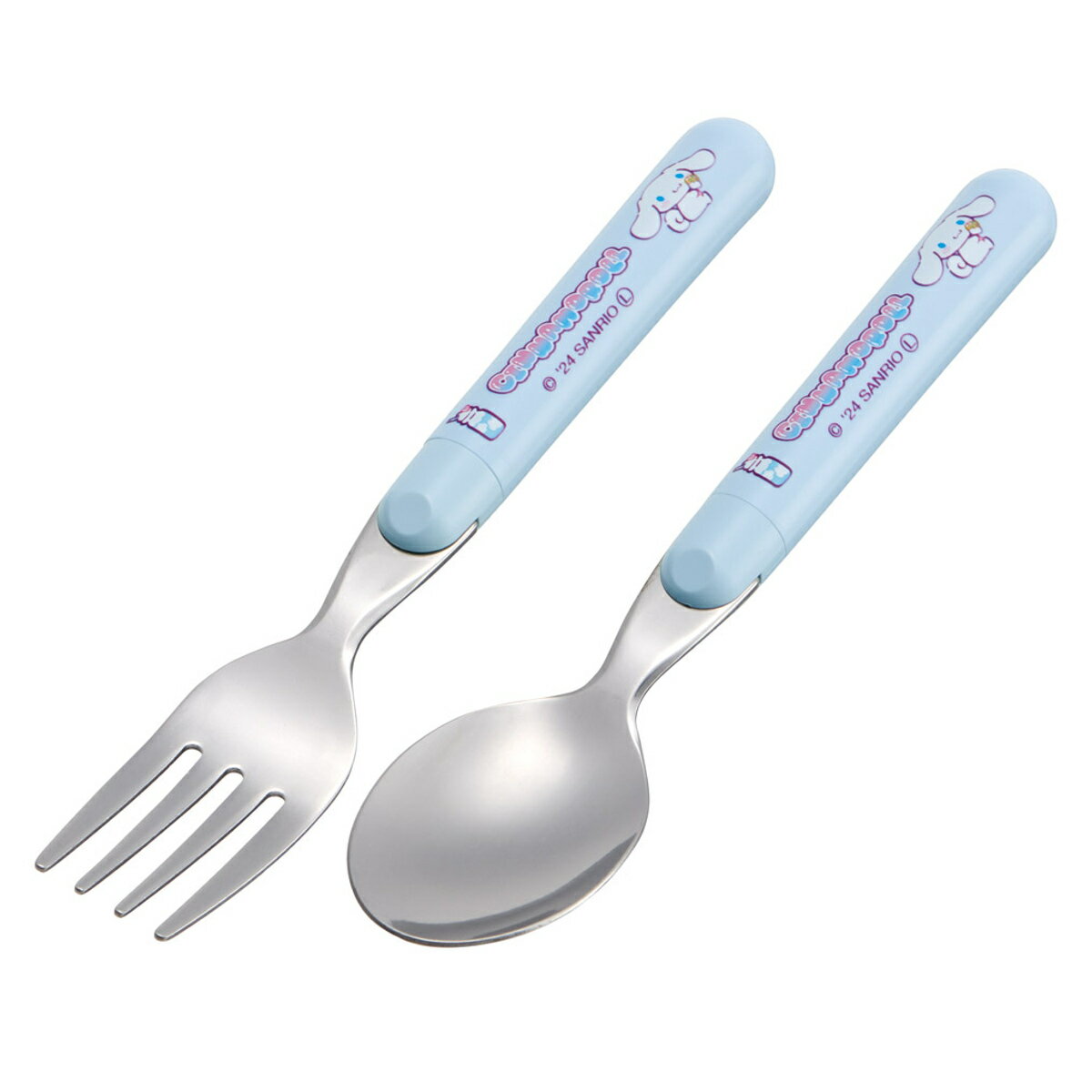 スプーン&フォークセット シナモロール マシュグミ サンリオ キャラクター 日本製 ( スプーン フォーク セット 子供 持ちやすい ステンレス 食洗機対応 シ...