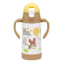 水筒 ストローステンマグ くまのがっこう 2way 保冷 軽量 350ml ストロー付き 子ども ( ステンレス ストローマグ 直飲み 両手 マグ ワンタッチ ...