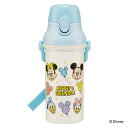 水筒 480ml 抗菌直飲プラボトル ミッキー&フレンズ風船 ( ディズニー 子供用 抗菌 プラスチック製 ダイレクトボトル 直飲み ワンタッチ 日本製 抗菌加...