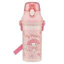 水筒 480ml 抗菌直飲プラボトル マイメロビックリボン ( マイメロディ 子供用 抗菌 プラスチック製 ダイレクトボトル 直飲み ワンタッチ 日本製 抗菌加...
