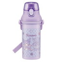 水筒 480ml 抗菌直飲プラボトル クロミビックリボン ( クロミ 子供用 抗菌 プラスチック製 ダイレクトボトル 直飲み ワンタッチ 日本製 抗菌加工 AG...