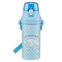 水筒 480ml 抗菌直飲プラボトル シナモロールビックリボン ( シナモロール 子供用 抗菌 プラスチック製 ダイレクトボトル 直飲み ワンタッチ 日本製 抗...