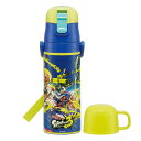 水筒 470ml 430ml 超軽量2WAYステンレスボトル スプラトゥーン3 ( 保冷 保温 直飲み コップ付き ワンプッシュ マグボトル コップ飲み 2wa...