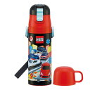 水筒 470ml 430ml 超軽量2WAYステンレスボトル トミカ25 ( 保冷 保温 直飲み コップ付き ワンプッシュ マグボトル コップ飲み 2way 子...