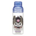 水筒 480ml マスコット入りボトル クロミ ( 子供用 プラスチック製 ダイレクトボトル 直飲み クリア マスコット付き プラスチック 透明 セパレート ネ...