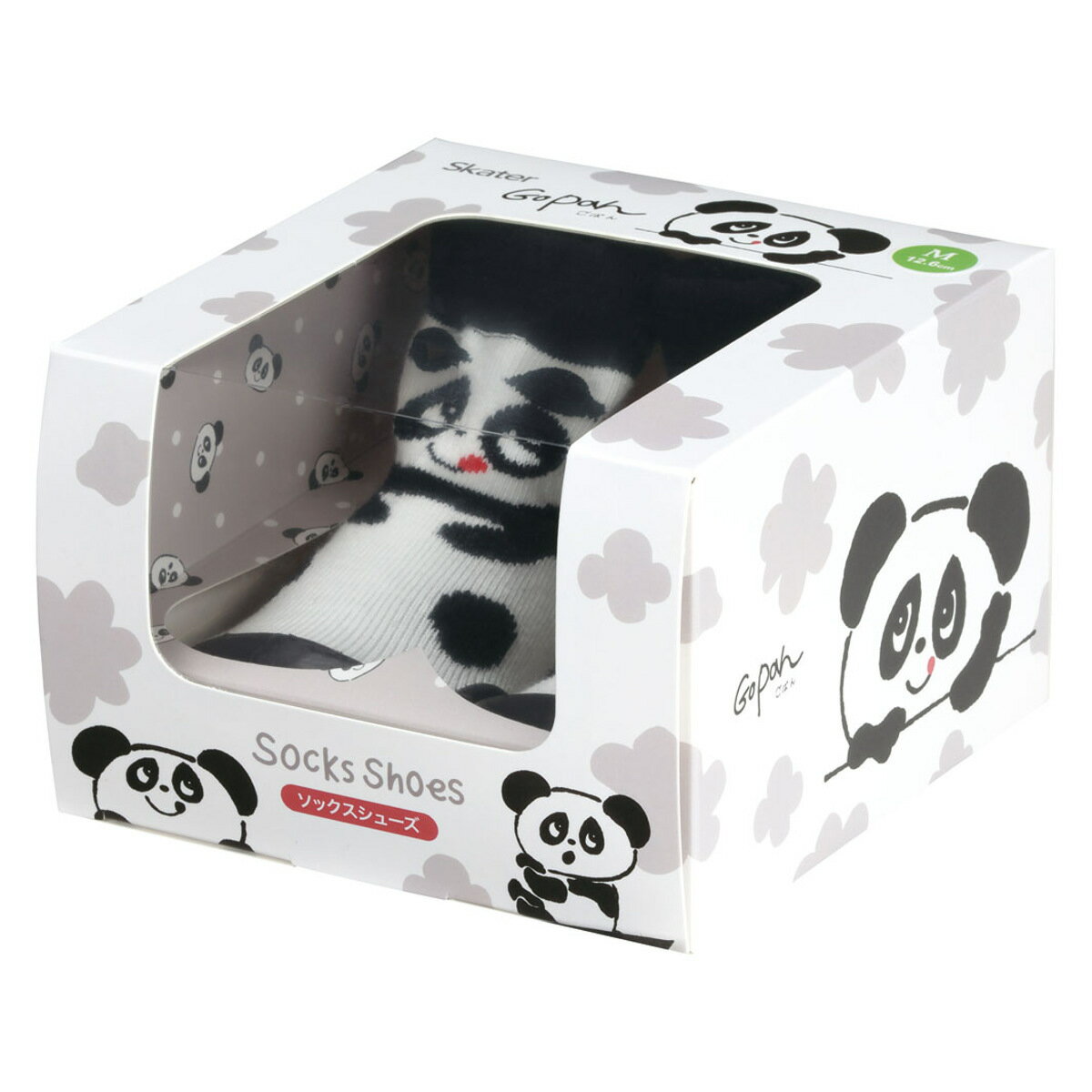 ソックス シューズ ベビー ギフトボックス M 12.6cm ごぱん ( ソックスシューズ 靴下 くつした トレーニングシューズ 赤ちゃん 子ども プレゼント ...