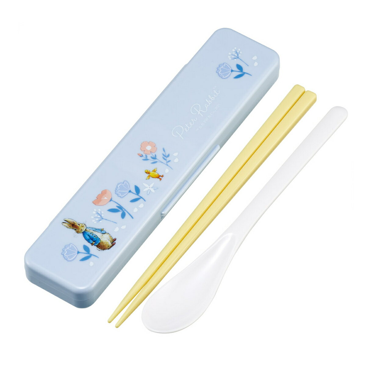 抗菌コンビセット ピーターラビット シトロン 箸 スプーン ( 食洗機対応 18センチ お箸 音の鳴らない カトラリー 抗菌 日本製 食洗機OK カトラリーセッ...