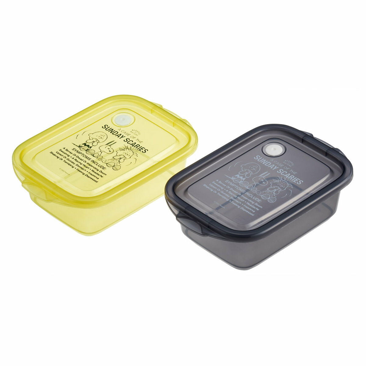 弁当箱 500ml 2個入抗菌シールボックスM2P スヌーピー グッドネス75周年 ( お弁当箱 抗菌 シールボックス 2個セット レンジ対応 保存容器 2個 ...