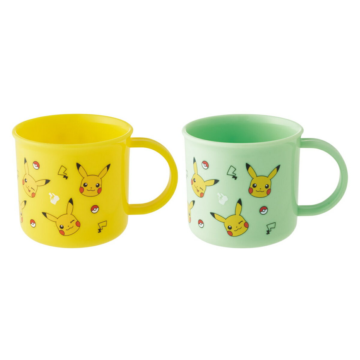 Rakuten - コップ 200ml 2個セット 抗菌プラコップ ピカチュウ （ プラコップ 抗菌 耐熱 食洗機対応 レンジ対応 日本製 プラスチック製 食洗機OK レンジOK 抗菌加工 給食 AG 銀 小さい マグ プラ カップ ）【39ショップ】
