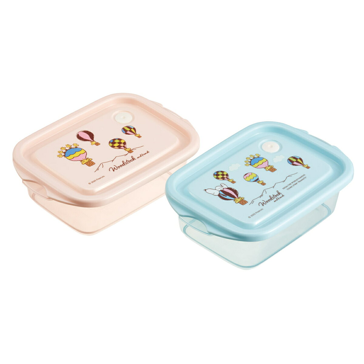 弁当箱 500ml 2個入 抗菌シールボックスM2P ウッドストック トラベル （ お弁当箱 抗菌 シールボックス M 2個セット レンジ対応 保存容器 2個 セット 抗菌加工 ランチボックス 電子レンジ 対応 1段 アウトドア ）【39ショップ】 interior-palette-10193215 インテリアパレット サンプル画像3