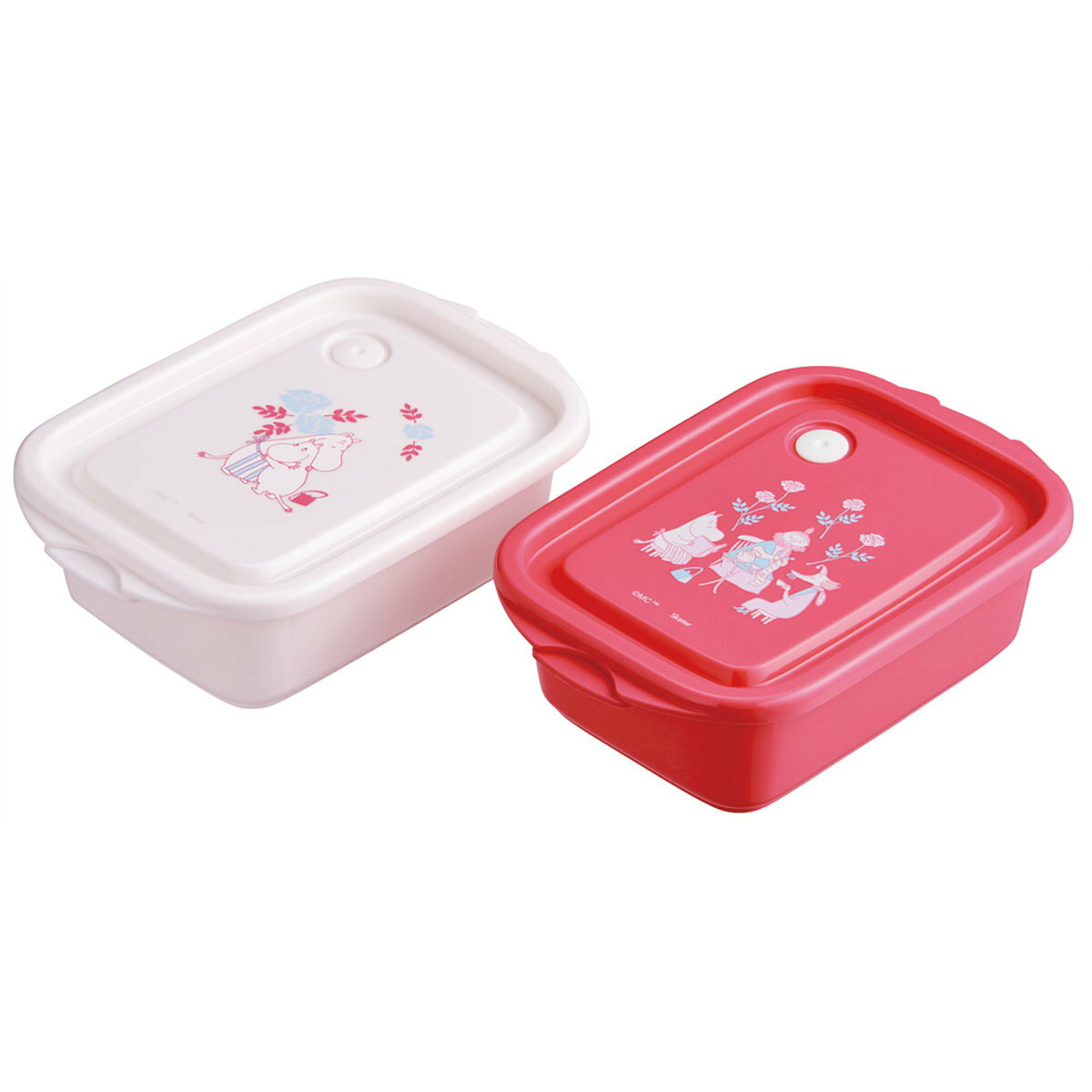 弁当箱 500ml シールボックスM 2個入 ムーミン ママズデイ 保存容器 （ お弁当箱 シールボックス M 2個セット レンジ対応 2個 セット ランチボックス 電子レンジ 対応 1段 アウトドア ）【39ショップ】