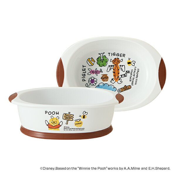 小鉢 400ml POOHスケッチ ボウル 食器 離乳食 ディズニー キャラクター （ 電子レンジ対応 食洗機対応 うつわ プーさん ベビー食器 赤ちゃん すくいやすい 7ヶ月 ）【39ショップ】