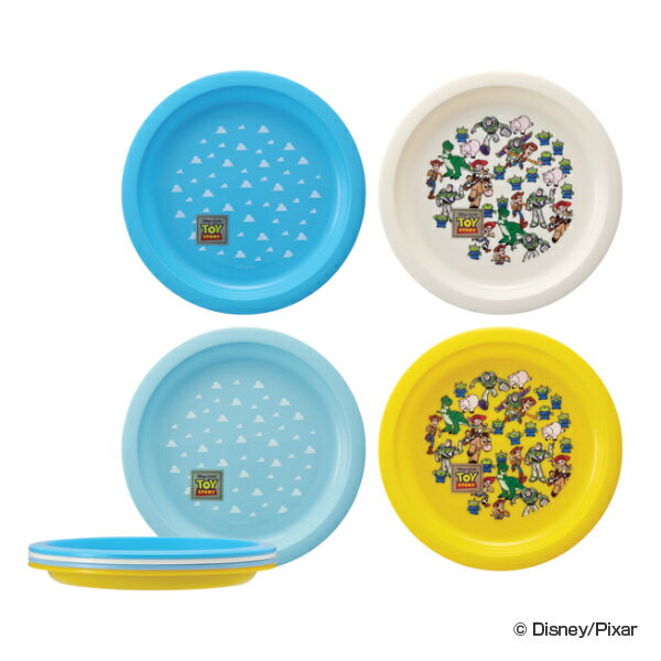 プレート アウトドア トイ・ストーリー プレート4枚セット （ 皿 お皿 プラスチックプレート 4枚 日本製 キャラクター キャラ 軽い プラスチック製 プラ 取り皿 とり皿 円形 丸 プラスチック ピクニック アウトドア用品 ） 【39ショップ】のサムネイル