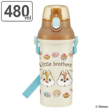 水筒 抗菌 プラスチック 直飲み チップ&デール スイーツ 軽量 480ml キッズ ( チップとデール 食洗機対応 直のみ すいとう 子供 幼稚園 保育園 子供用 プラボトル ダイレクトボトル 軽い ボトル ディズニー ランチグッズ )【39ショップ】