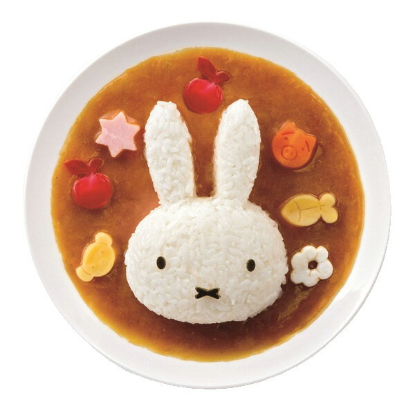 ご飯抜き型 ミッフィー キャラカレー デコ型 押し型 （ ご飯型 ライス型 おにぎり型 キャラごはん キャラカレー デコカレー 型 ご飯押し型 おにぎり押し型 キャラ鍋 デコ鍋 キャラご飯 ） 【39ショップ】のサムネイル