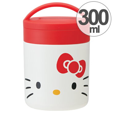 保温弁当箱　デリカポット　コンパクトタイプ　ハローキティ　フェイス　300ml （ お弁当箱 保温 保冷 ランチポット 超軽量 ランチジャー スープジャー ランチボックス ドリンクジャー 弁当箱 レシピ付き キティちゃん ）【5000円以上送料無料】