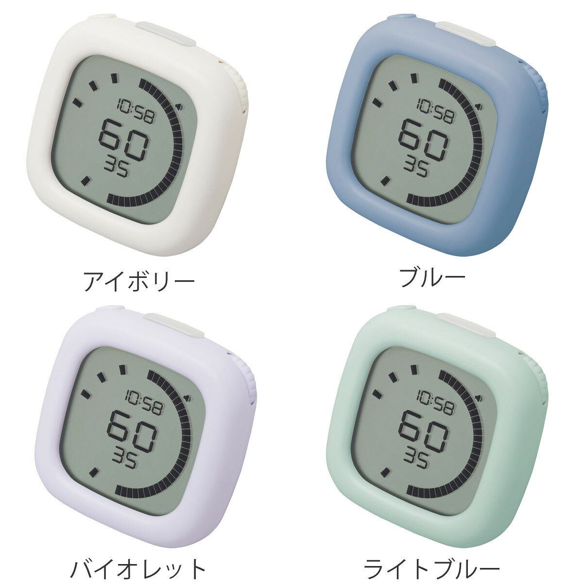 勉強用タイマー 時っ感タイマー ペースメイク ラップ機能付 スタディタイマー （ ソニック 勉強タイマー 勉強 学習 光る 消音 音なし デジタル 置時計 ダイヤル 簡単操作 アラーム 持ち運び 試験 資格 テスト 受験 仕事 子供 大人 ）【39ショップ】 interior-palette-10180403 インテリアパレット サンプル画像2