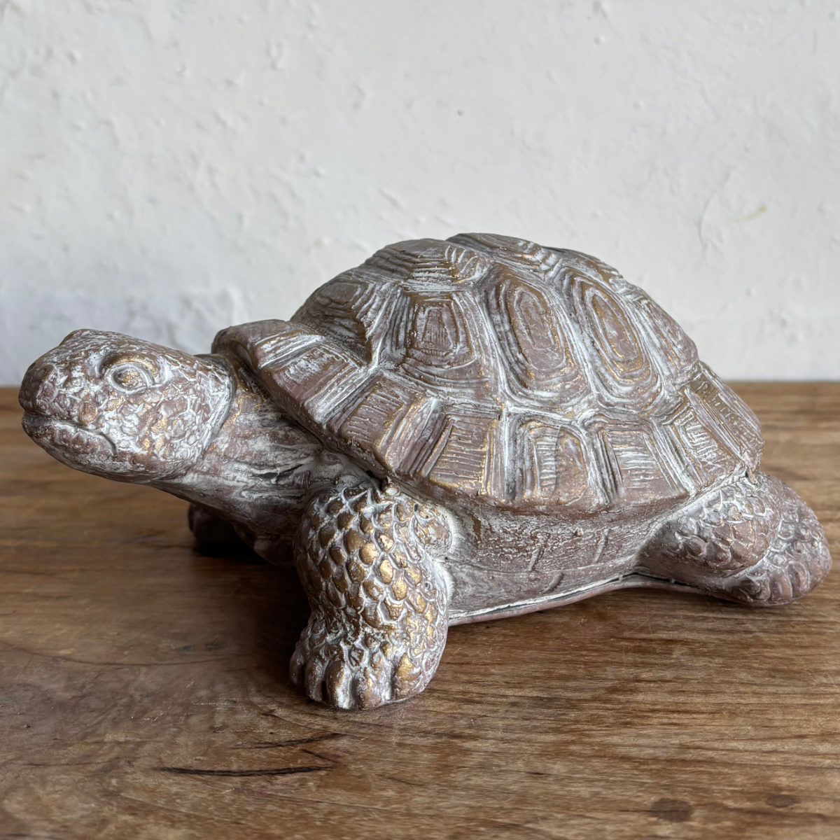 オブジェ デコール セメントオブジェ カメ A （ 置物 亀 かめ セメント オブジェ オーナメント ガーデンオーナメント 庭 インテリア 雑貨 屋外 ガーデン雑貨 小型 アニマル ）【39ショップ】