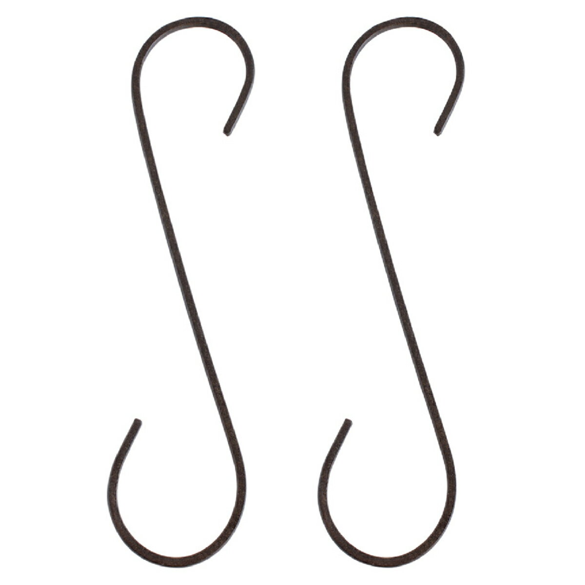 フック L 30cm ジョセフアイアン ロング S字フック 2本入り （ 吊り下げ ハンギング 吊るす 収納 DIY 金具 Sカン アイアンフック 引っ掛け 掛ける おしゃれ Sフック 小物 見せる収納 魅せる収納 ）【39ショップ】