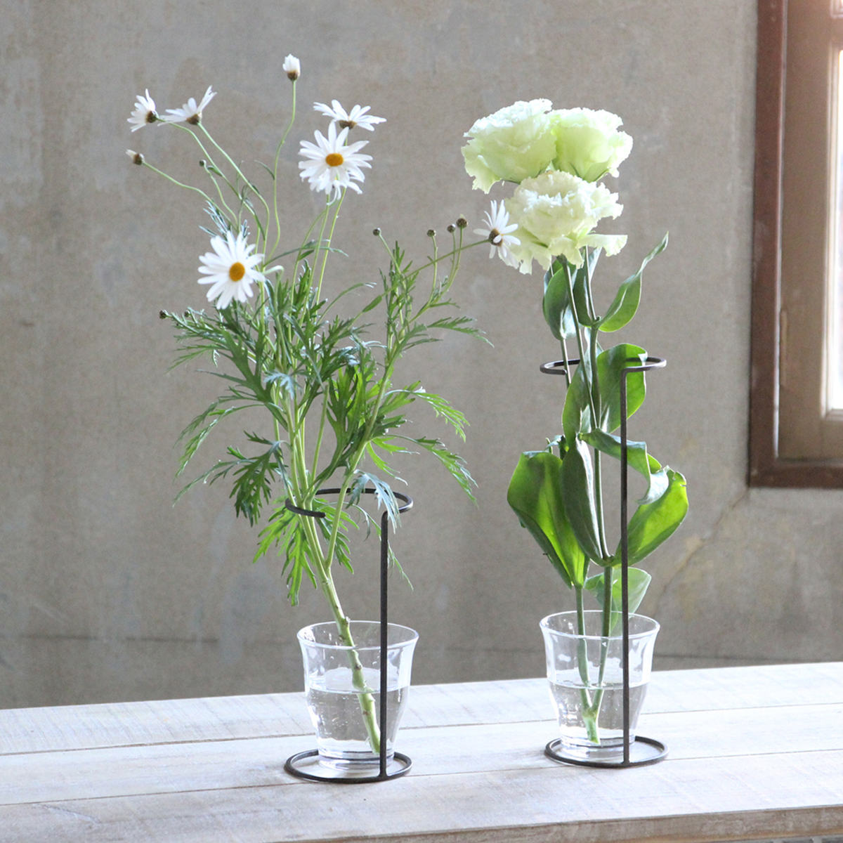 支柱 ジョセフアイアン フラワーサポートワイヤースタンド S L （ フラワースタンド 花びん 花器 ベース アイアン 一輪挿し 花 飾る サポート ワイヤースタンド 室内 植物 花スタンド フラワーサポート 倒れ防止 ）【39ショップ】