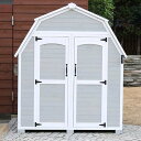 物置 ギャンブレル ルーフ 木製収納庫 ( 木製 倉庫 大型 屋外 屋外物置 約 幅 161 cm 木製物置 ベランダ 物置き 収納 ラック おしゃれ 収納棚 ...