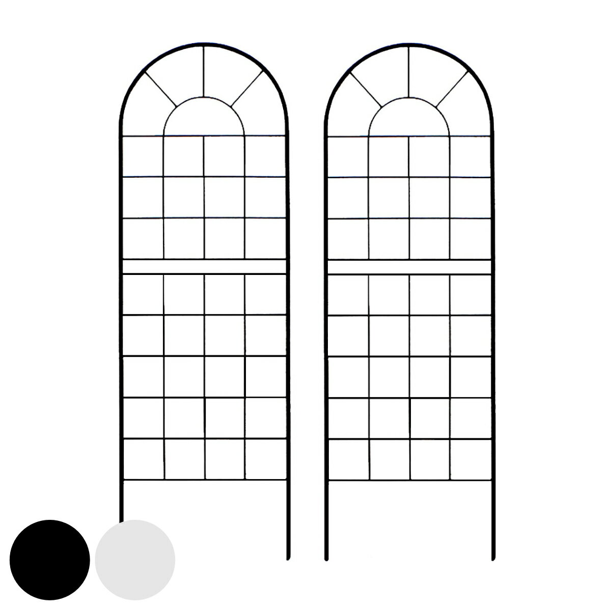 フェンス クラシックフェンス ロータイプ 高さ156cm 2枚組 （ ガーデンフェンス インテリア ガーデニン..