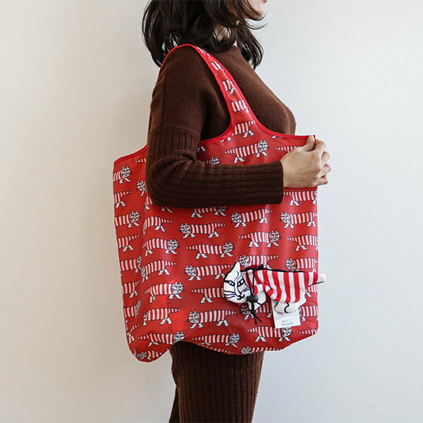 エコバッグ リサ・ラーソン マイキー 折りたたみエコバッグ ぬいぐるみ マスコット （ インテリア 肩掛け エコバック マイバッグ コンパクト 折りたたみ トート マチ広 レジ袋 トートバッグ マイバック サブバッグ リサラーソン ）【39ショップ】