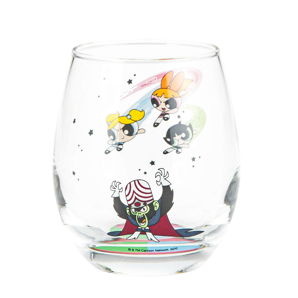 유리 330ml 3D 유리 파워 퍼프 걸스 초강력 삼인딸 (유리 일본제 캐릭터 컵 텀블러 귀여운 상품 파워 퍼프) [39 숍]